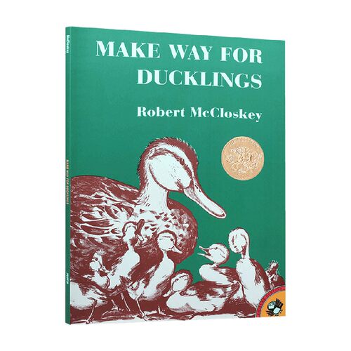 英文原版 Make Way for Ducklings 让路给小鸭子