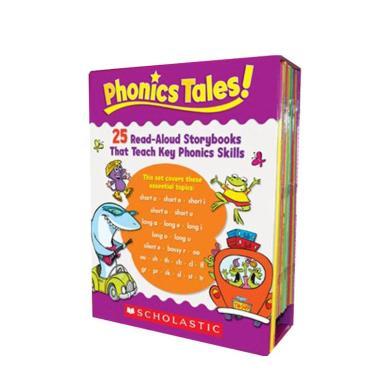 英文原版 学乐自然拼读故事书25册套装 Phonics Tales (25 Books and 1 Teaching Guide) 25册故事书+1本教学指导手册
