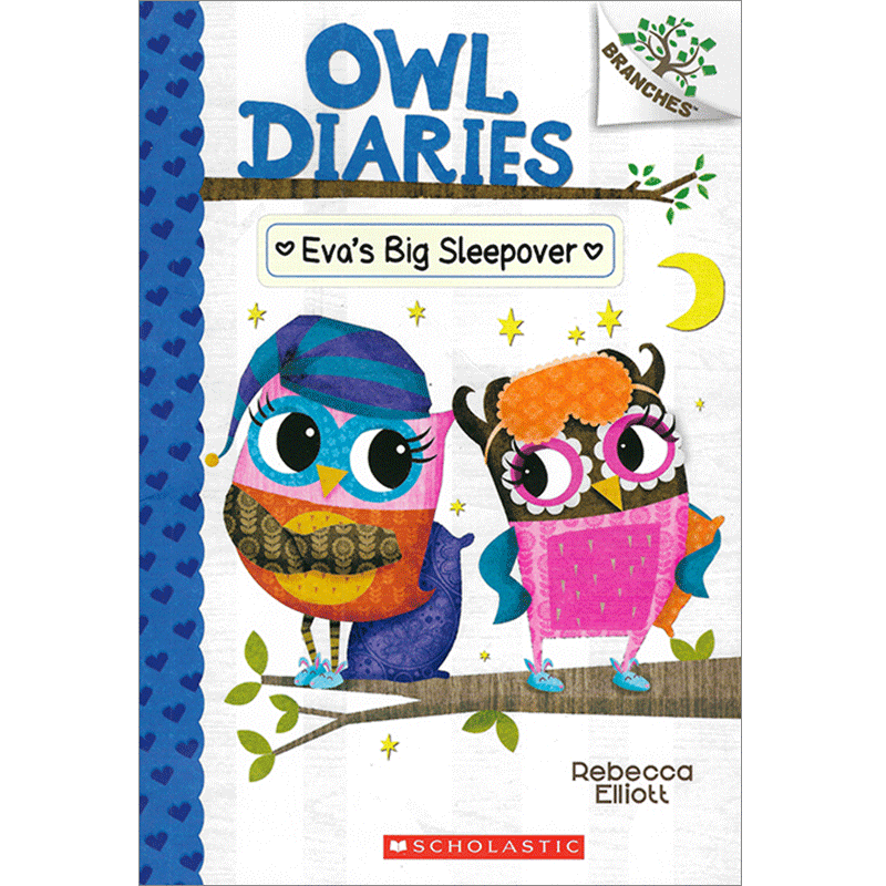 【英文原版】猫头鹰日记 9 Owl Diaries 9 伊娃的通宵派对 Eva's Big Sleepover 学乐 英语学习 分级阅读 桥梁书 7-12岁