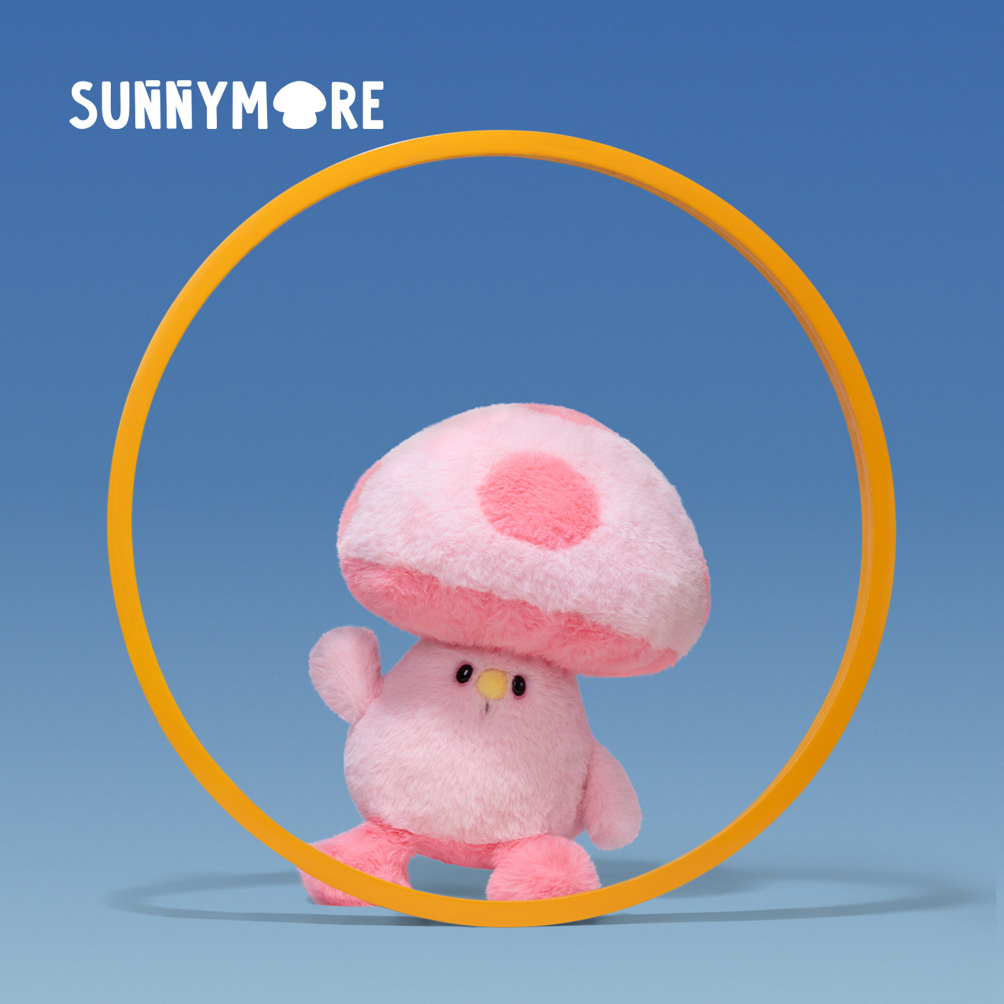 SUNNYMORE原创粉蘑菇毛绒玩偶安抚可爱公仔送女生礼物啵啵