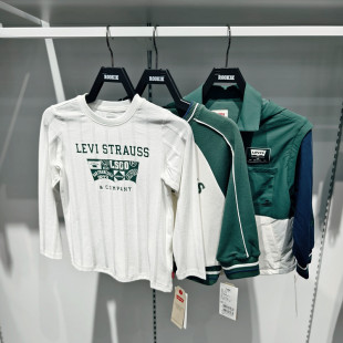 男女童拼接排扣工装 s李维斯童装 连帽外套LV2412103 Levi 春秋新品