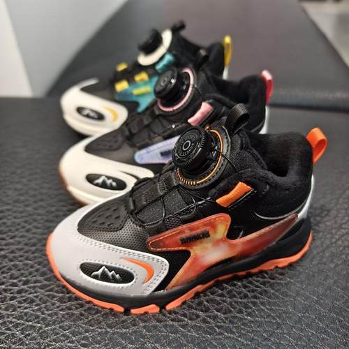 童鞋男童运动鞋秋冬新款加绒棉鞋