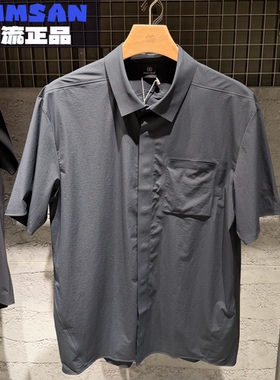 可隆KOLON SPORT E.D.O男士休闲通勤速干轻薄短袖衬衫LHSH6AT809