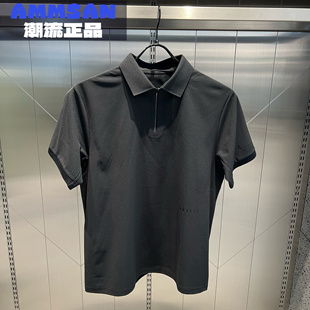 迪桑特DESCENTE DUALIS男款都市通勤纯色简约舒适透气短袖Polo衫