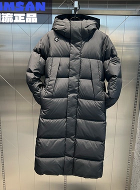 迪桑特DESCENTE SKI女款长款百搭保暖连帽鹅绒羽绒服D4432SDJ95