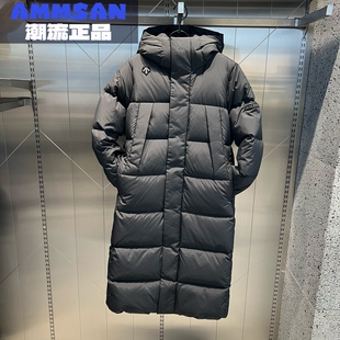 迪桑特DESCENTE SKI女款长款百搭保暖连帽鹅绒羽绒服D4432SDJ95