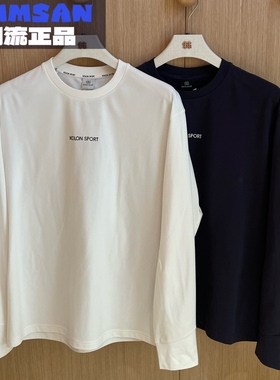 可隆KOLON SPORT中性款CAMP露营系列舒适宽松长袖T恤LURT6MT626