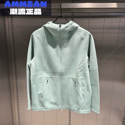 迪桑特DESCENTE男款亲肤弹力透气连帽运动针织夹克外套D4431TFT54