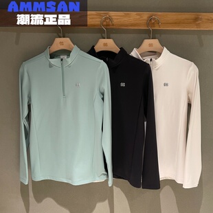 T恤LKZT5AN054 内搭吸湿速干抗菌半拉链长袖 可隆KOLON SPORT女款