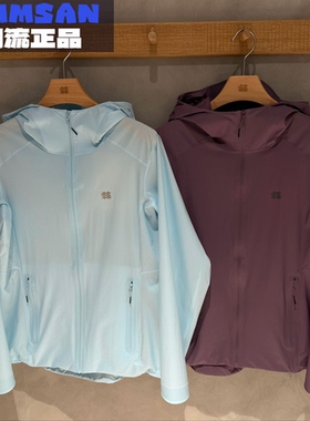 可隆KOLON SPORT女款户外防风防泼水轻薄皮肤衣夹克LKJK6MN096