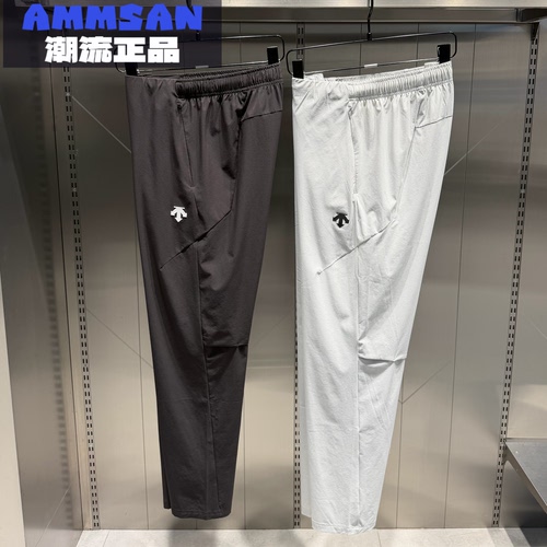 迪桑特DESCENTE男款户外通勤防晒速干透气凉感休闲长裤D5231TPT56