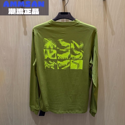 Arcteryx始祖鸟KRAGG SL COTTON BIRD男款休闲纯棉舒适长袖T恤