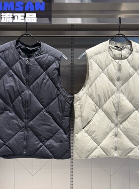 迪桑特DESCENTE男款DUALIS都市通勤百搭保暖羽绒马甲D5131DDV80