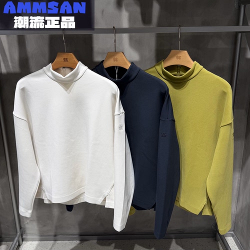 可隆KOLON SPORT女款户外抗菌舒适莫代尔半拉链长袖T恤LKRT5WT860