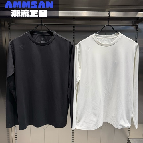 迪桑特DESCENTE SKI STYLE男款简约舒适纯色长袖针织衫D5431STL50