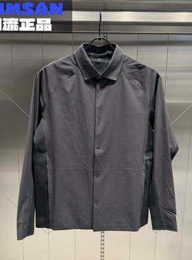 迪桑特DESCENTE男款DUALIS都市通勤简约舒适长袖衬衫D4431DJS81