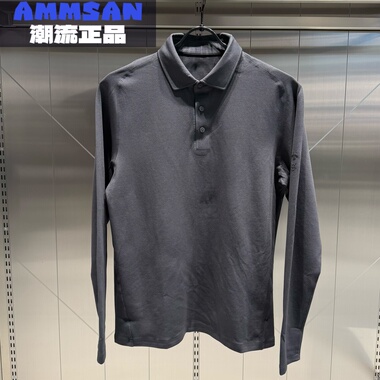 迪桑特DESCENTE DUALIS男款都市通勤柔软长袖POLO衫D5131DPL80