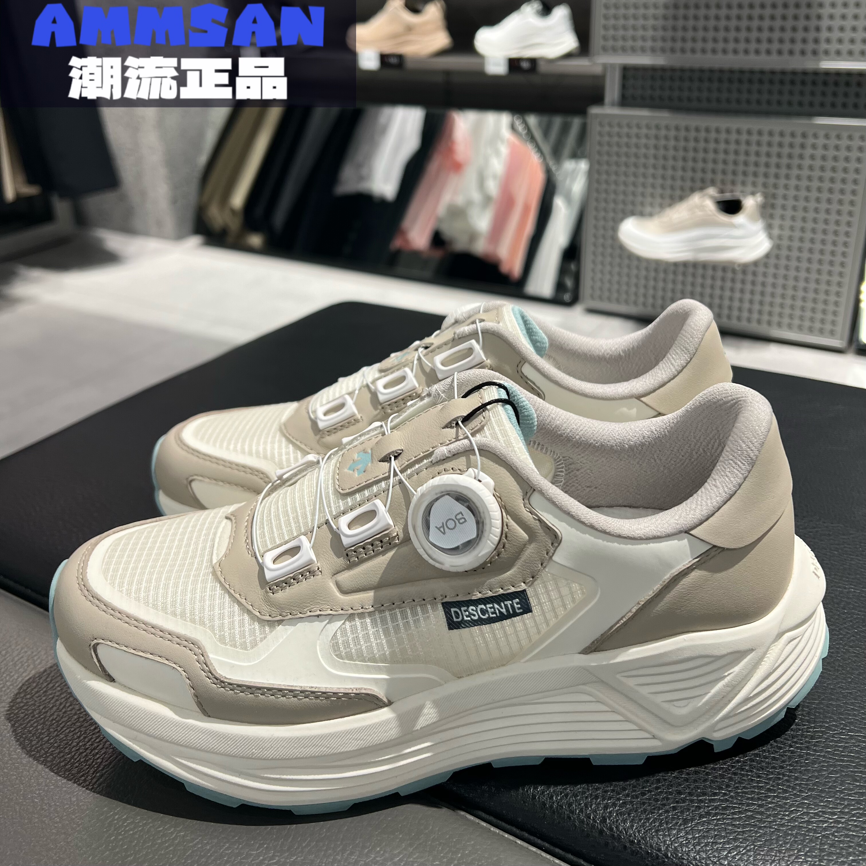 迪桑特DESCENTE女款BOA耐磨防滑低帮运动生活休闲鞋 D4332LSN01