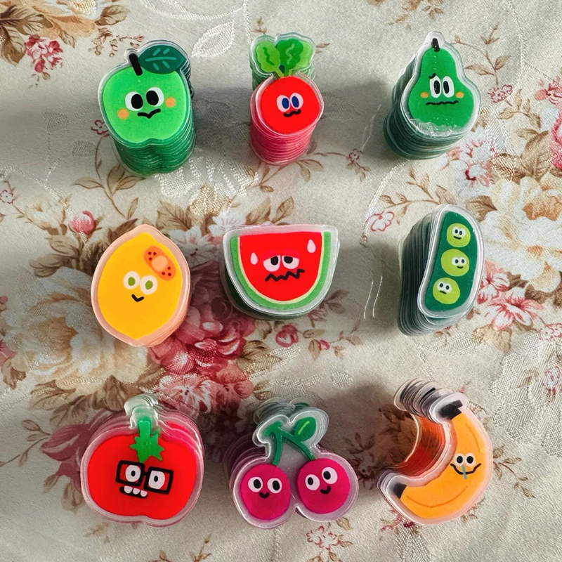 爆款五月天水果9种元素有苹果亚克力片片演唱会物料DIY发夹摇摇乐