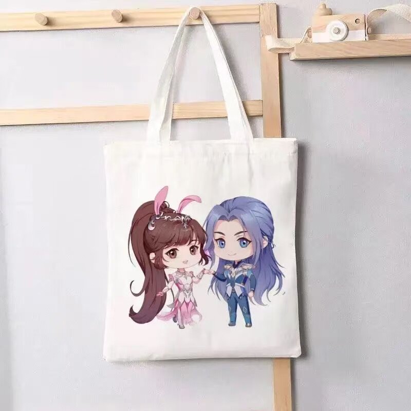 斗罗大陆帆布包学生单肩包动漫二次元百搭手提袋大容量高颜值百搭