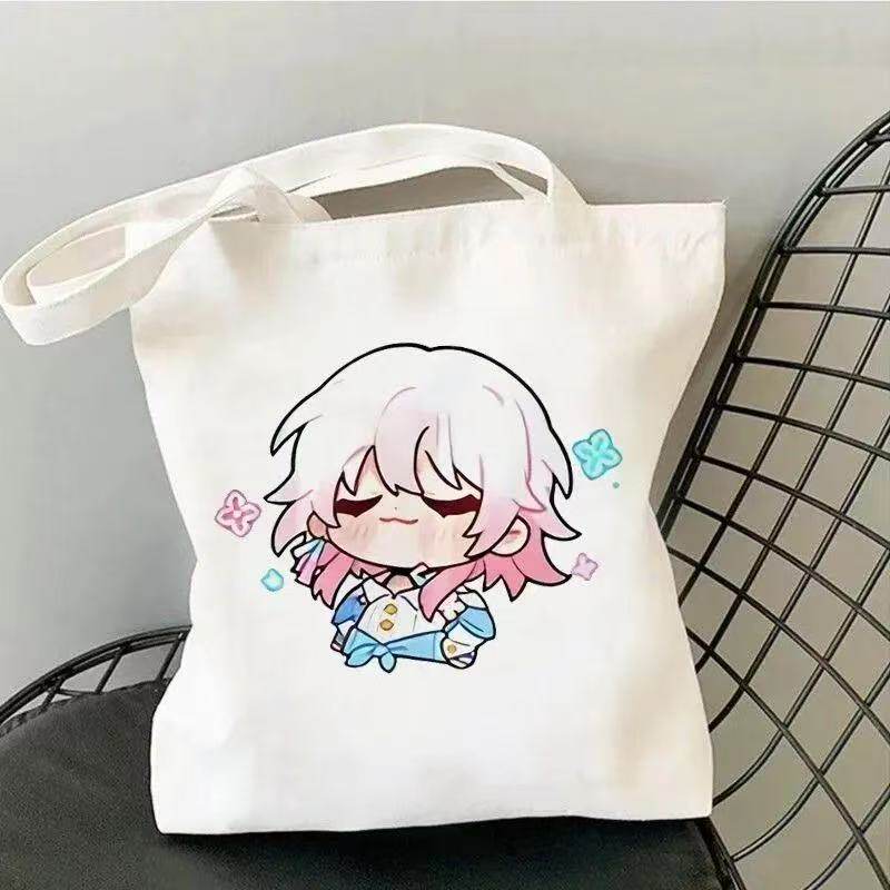 崩坏星穹铁道同款帆布袋大容量动漫周边男女学生装书单肩包高颜值