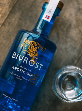 挪威北极光金酒BIVROST ARCTIC GIN提取冰川纯净融化水杜松子酒