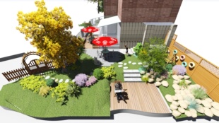 上海别墅庭院私家花园屋顶露台入户花园设计园林景观施工改造装修