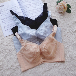 薄杯全罩杯上托防下垂收副乳聚拢调整型内衣女 有钢圈大胸显小C D