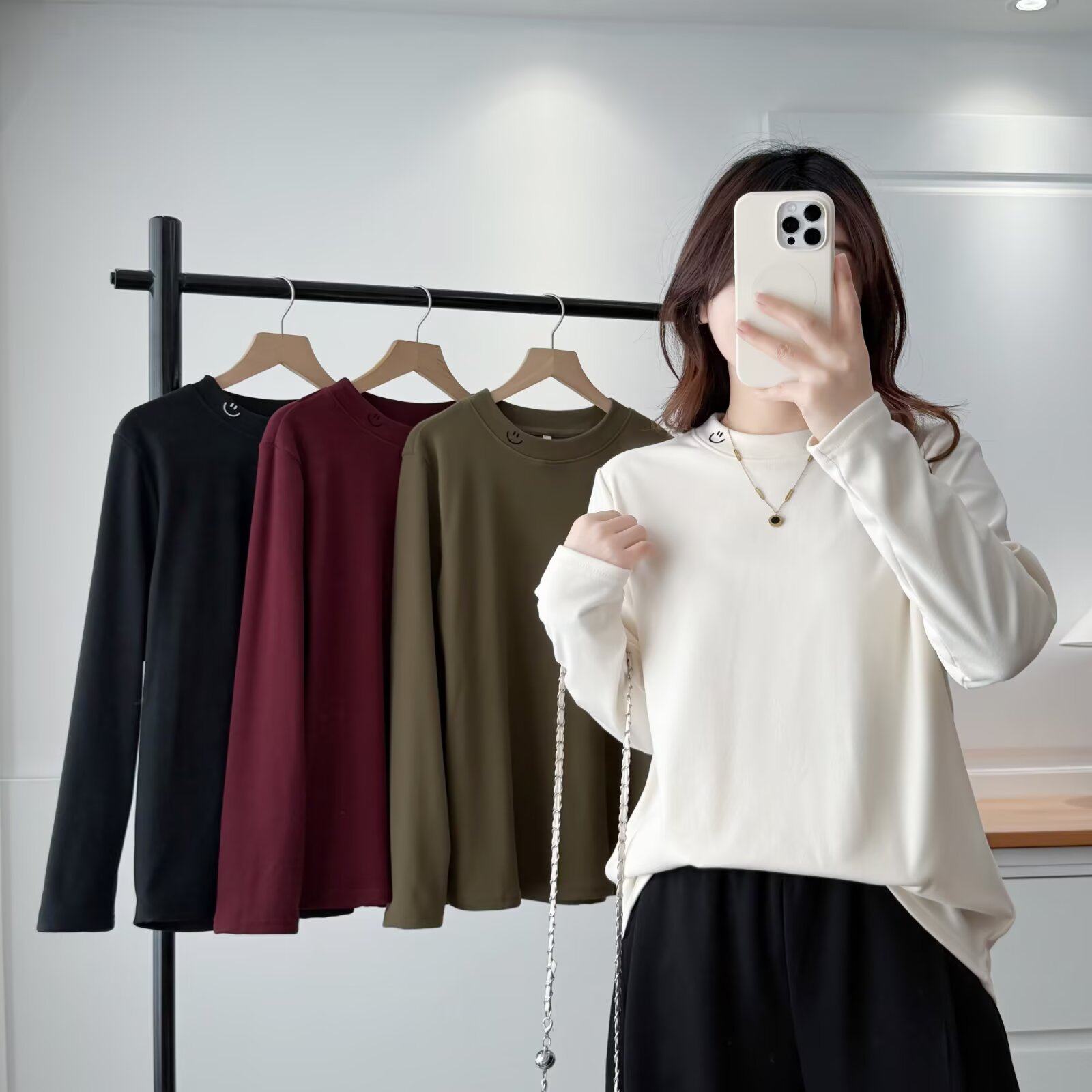 大码女装韩版新款长袖T恤