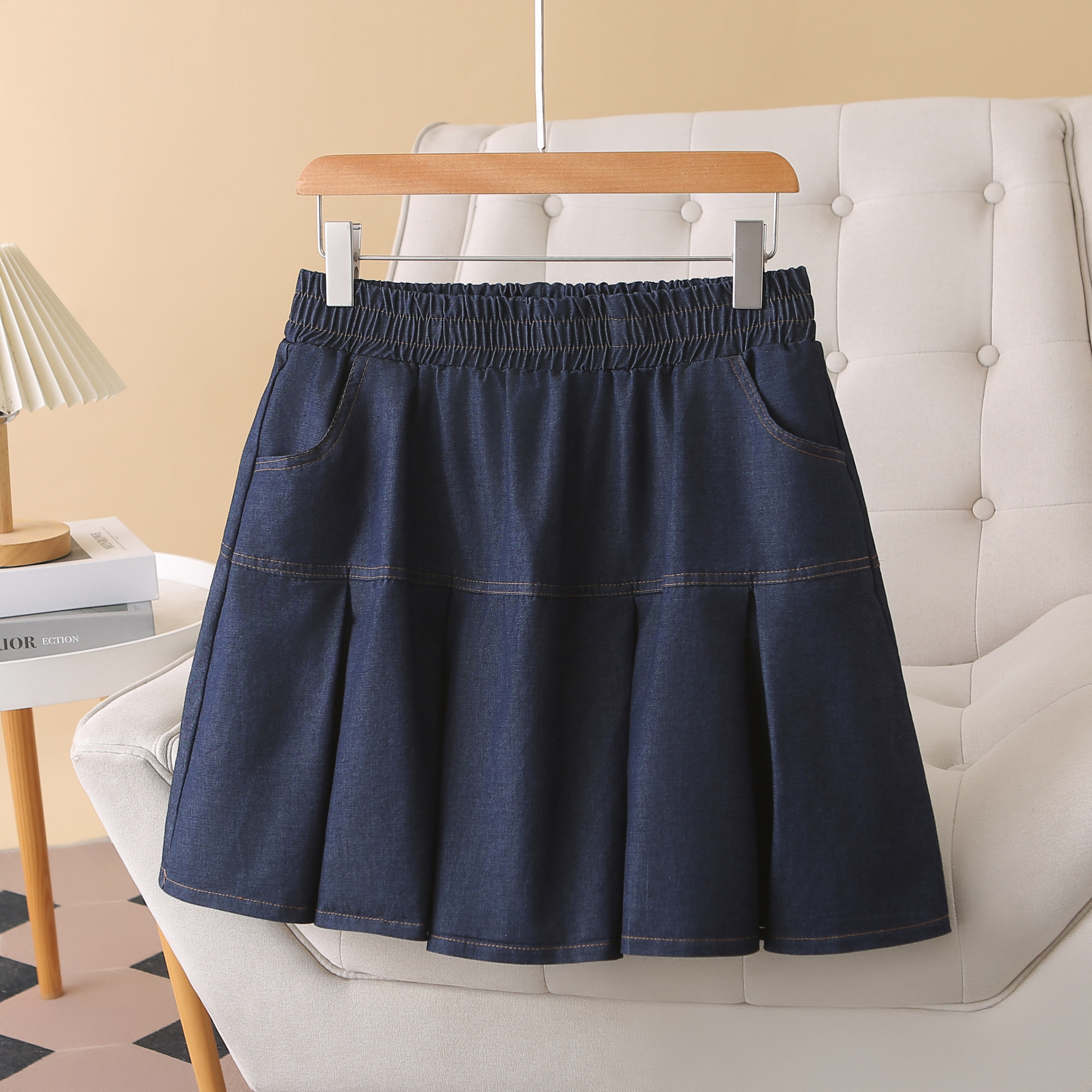 2025夏装新款大码牛仔半身裙