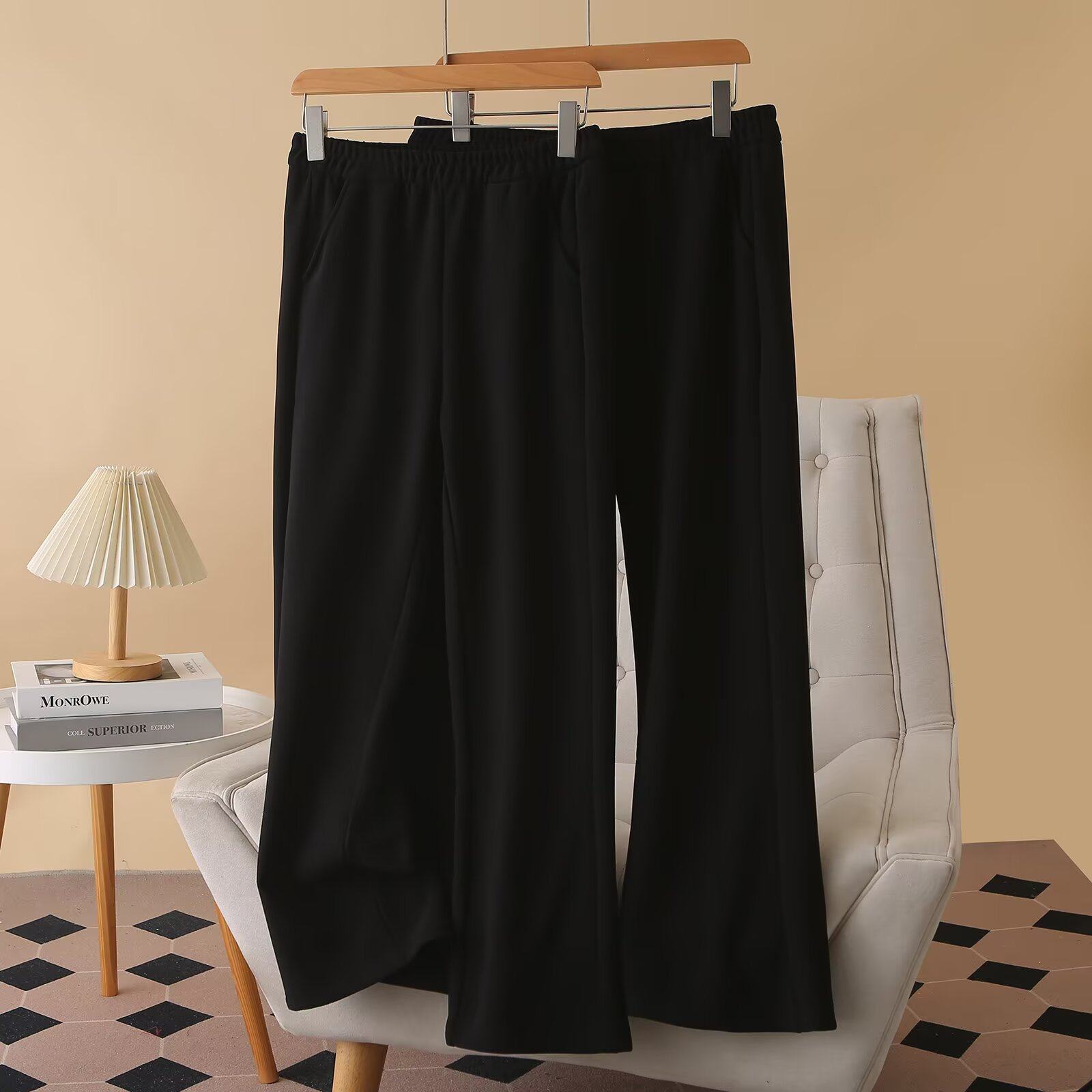 大码女装2025冬季新款胖mm宽松显瘦遮肉加绒加厚百搭松紧腰哈伦裤,女装/女士精品,休闲裤,淘宝优惠券,粉丝福利购,淘宝优惠卷