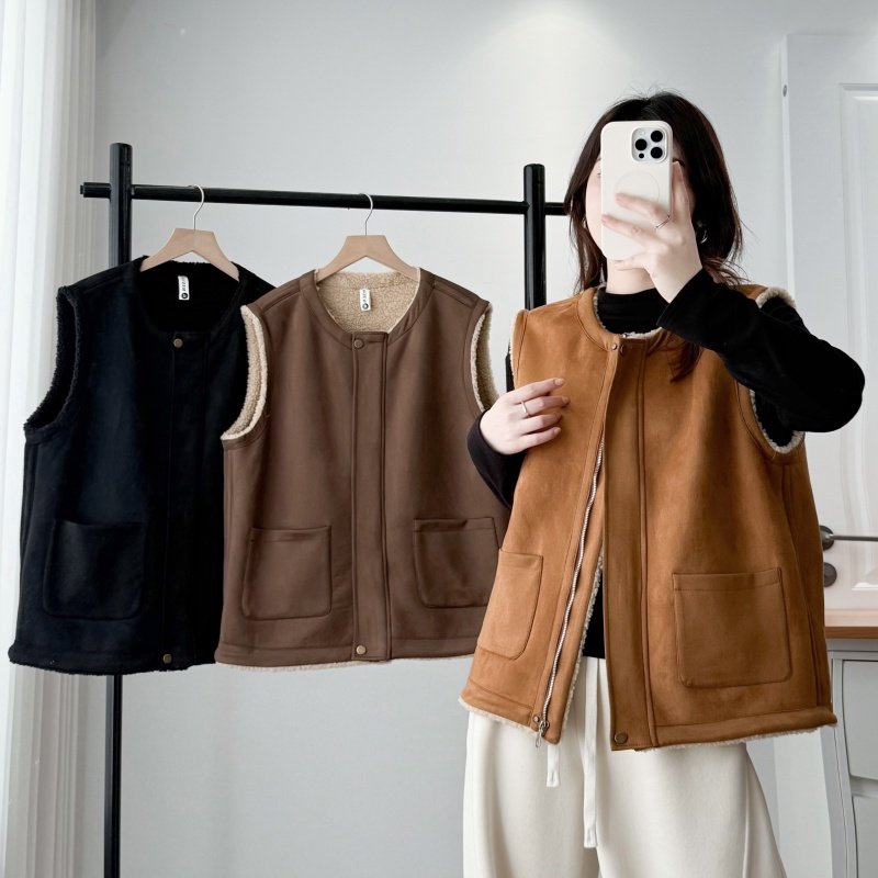大码女装秋冬新款宽松休闲加绒加厚马甲背心外套百搭保暖坎肩上衣,女装/女士精品,马夹,淘宝优惠券,粉丝福利购,淘宝优惠卷