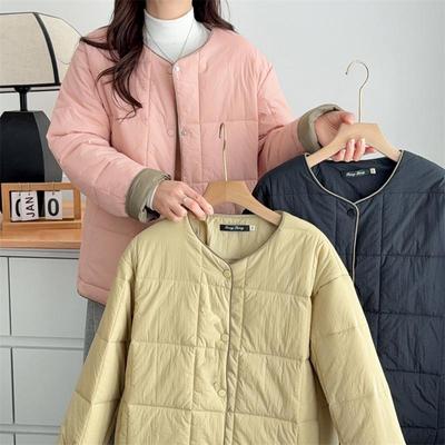 撞色常规棉衣大码韩版宽松