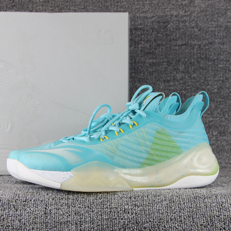 安踏kt6low低帮汤普森篮球鞋2021款丹青主场防滑耐磨112121102