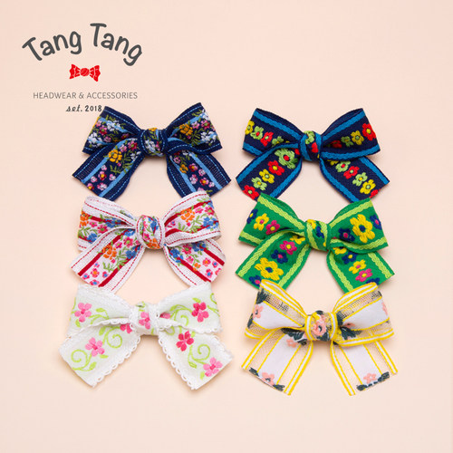 tangtang头饰进口织带刺绣演出