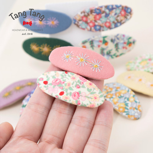 儿童刺绣花发饰小女孩小清新简约
