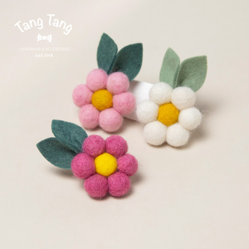 tangtang进口羊毛球可爱童趣发饰