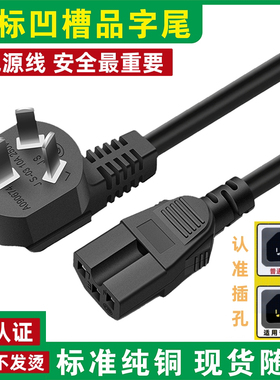 适用飞利浦AWP2792便携烧水杯壶保温杯加热杯梅花口3孔电源线插头