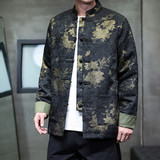 2025秋冬风男装印花唐装汉服夹克外套大码C229-Y1123-P120，男装夹克，电商C229