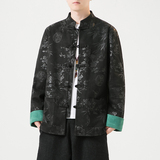 2024冬风男装鹿皮绒复古中式唐装汉服夹克外套C229/Y757/P105，男装夹克，电商C229