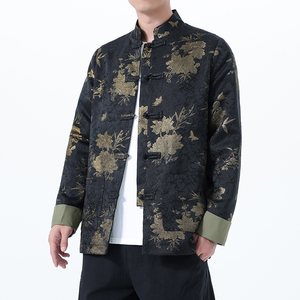 2025秋冬风男装印花唐装汉服夹克外套大码C229-Y1123-P120图片