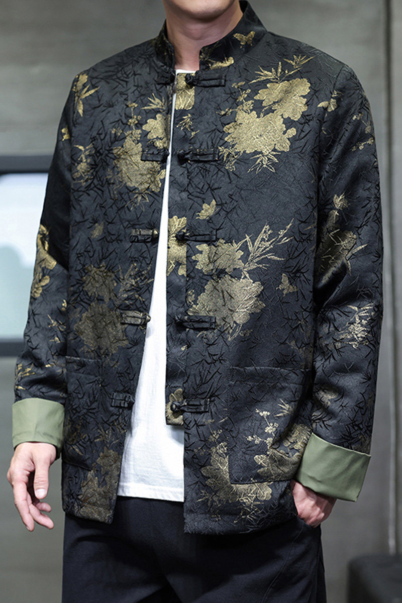 2025秋冬风男装印花唐装汉服夹克外套大码C229-Y1123-P120,男装夹克,电商C229