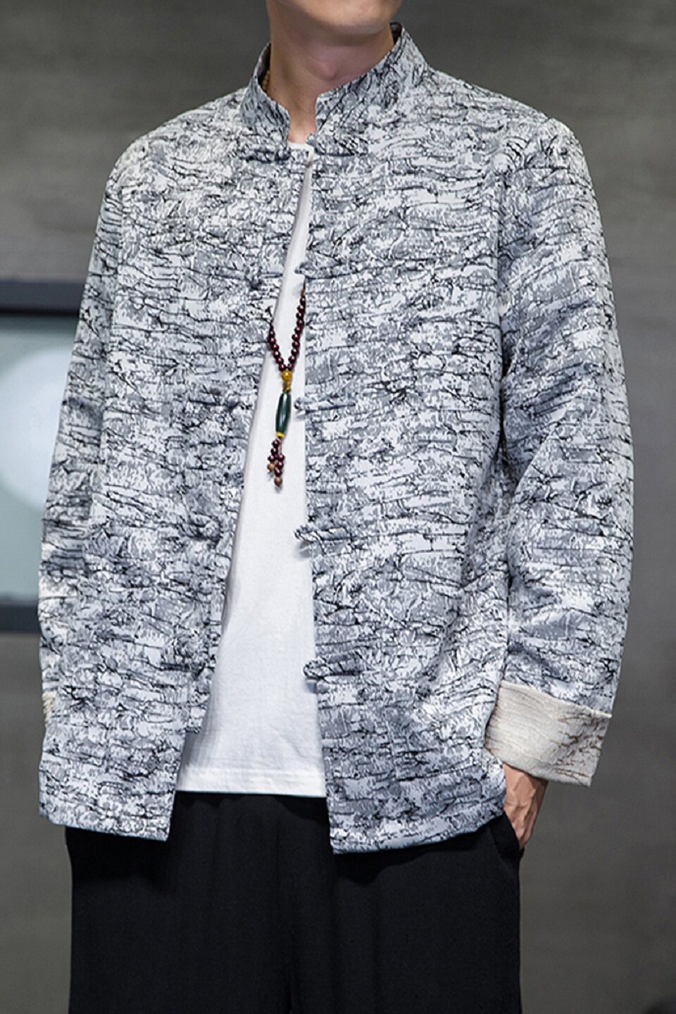 2024秋冬风男装盘扣复古中式唐装汉服夹克外套C229/Y751/P95,男装夹克,电商C229