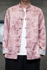 2024春夏风男装鹿皮绒提花唐装汉服夹克外套C229/Y757/P105图片