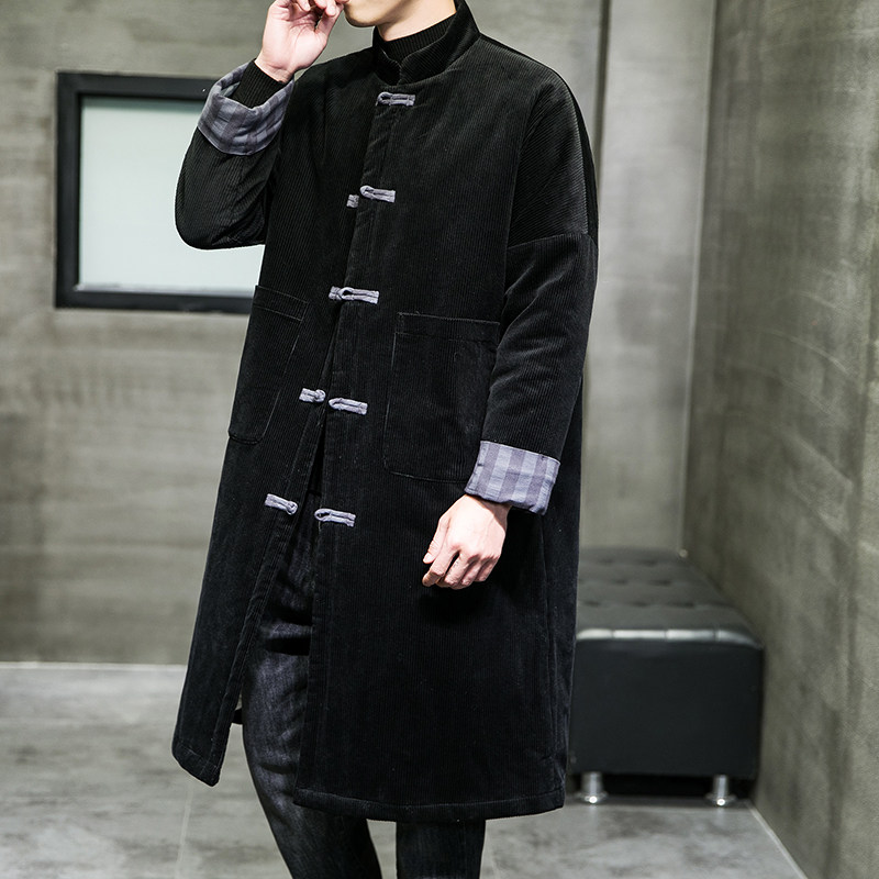 2024冬风男装中长款棉衣棉袄复古中式唐装汉服C229/MY48/P175,男装棉衣,电商C229