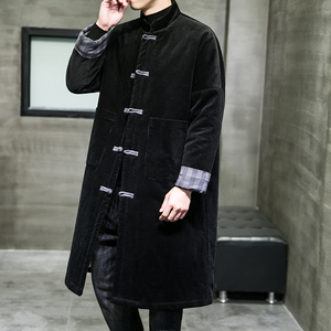 2024冬风男装中长款棉衣棉袄复古中式唐装汉服C229/MY48/P175图片