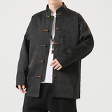 2024秋冬风男装缎面唐装盘扣中式汉服夹克外套C229/Y771/P100，男装夹克，电商C229