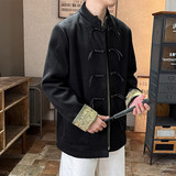2025秋冬风男装毛呢唐装汉服夹克外套大码C229-Y1130-P130，男装夹克，电商C229