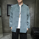 2024春秋新款风刺绣唐装汉服盘扣外套夹克大码C229/Y36/P80，男装夹克，电商C229
