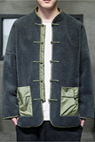 2024冬风男装羊羔毛复古中式唐装汉服棉衣棉袄C229/Y919/P140，男装夹克，电商C229